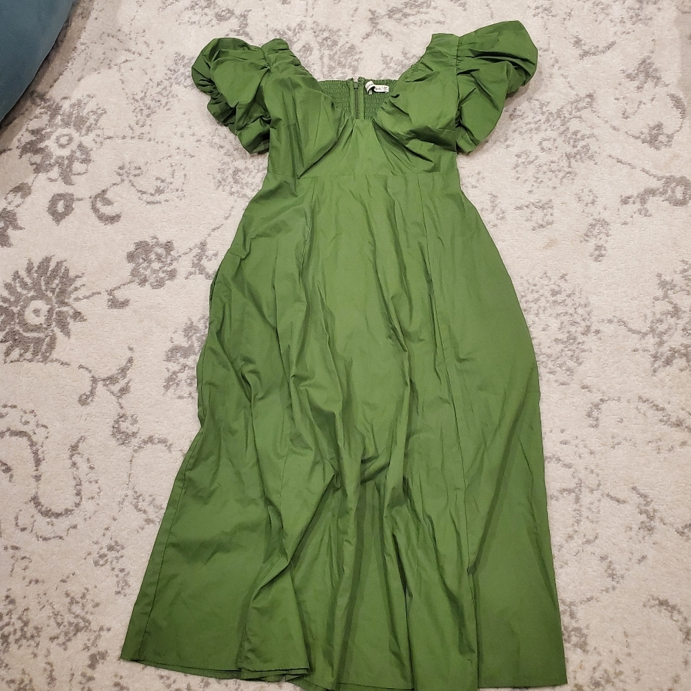 Abercrombie & Fitch Green Midi Dress